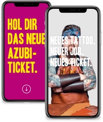 Heimrich & Hannot Corporate Design AVV Plakat-Kampagne Hol dir das neue Azubi-Ticket
