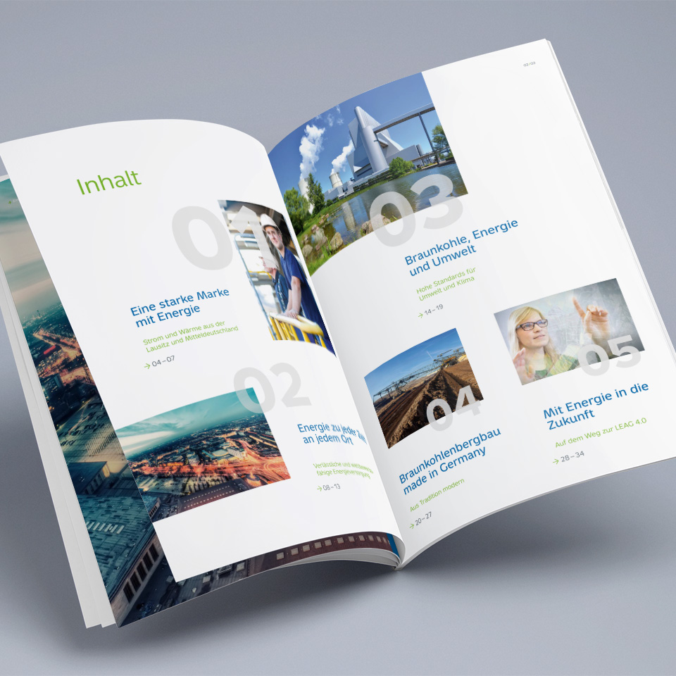 Heimrich & Hannot  Corporate Design Agentur LEAG Energie Broschüre